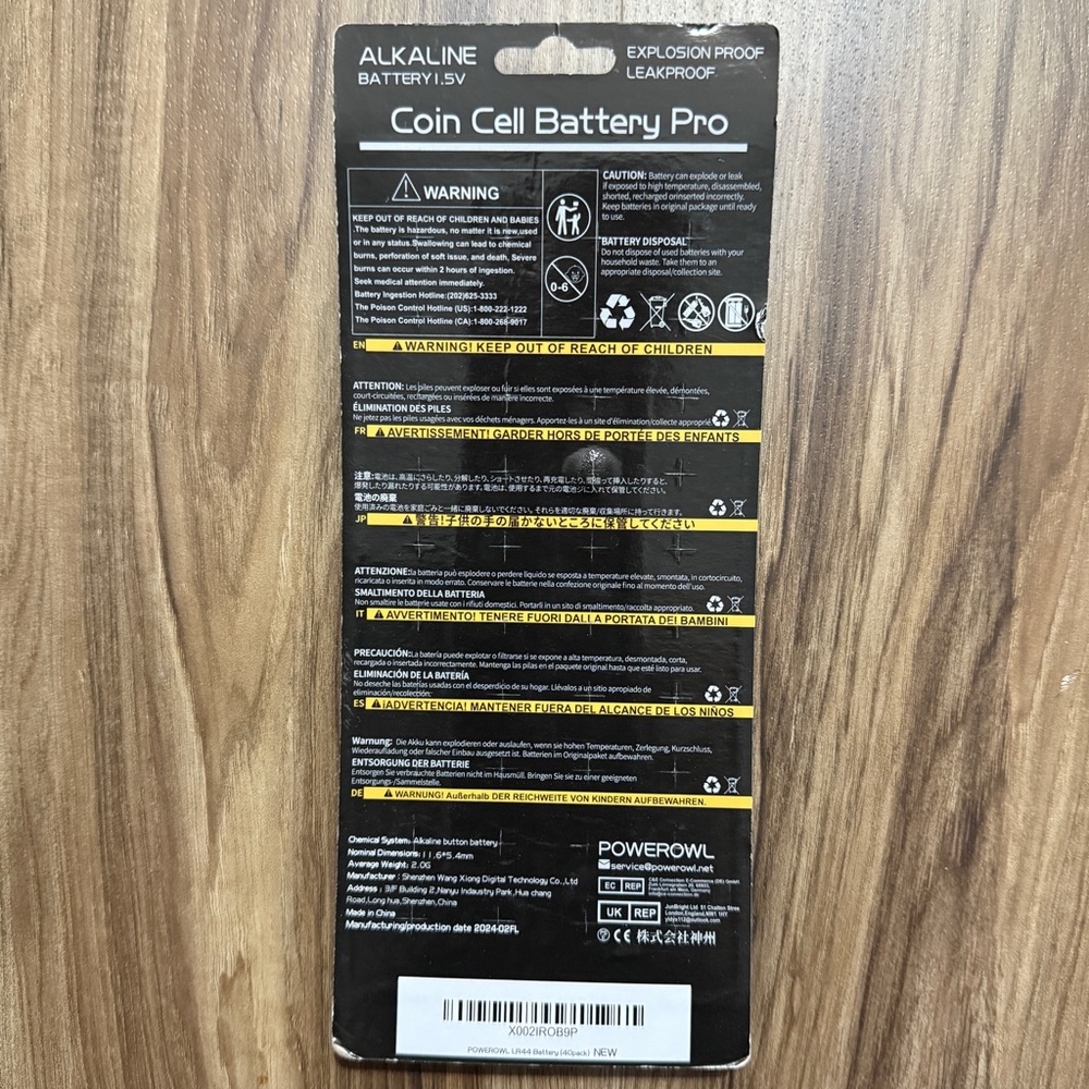 LR44 Coin Cell Battery Pack, Powerowl - Picture 4 of 6